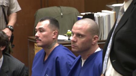 Louie Sanchez and Marvin Norwood appear at an arraignment hearing on Friday, June 22, 2012, to face charges stemming from the beating of San Francisco Giants fan Bryan Stow.