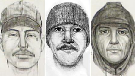 Police composite sketches show the suspect known as the Teardrop Rapist, who has been linked to nearly three dozen assaults in since 1996.