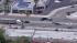A CHP cruiser is seen performing a PIT maneuver...