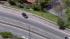 A pickup truck veers off the road in Rolling...
