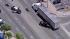 Police are seen in a standoff with a pursuit...
