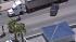 After crashing into a big rig and a short...