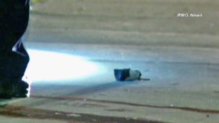 A suspicious device is shown near Spring Street and Adriatic Avenue in Long Beach on Friday, July 27, 2012.