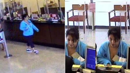 The so-called Plain Jane Bandit is seen in images from surveillance video on Monday, July 30, 2012.