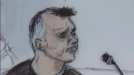 Angel Perales, former Cudahy city manager, is seen in this courtroom sketch on Tuesday, July 31, 2012.