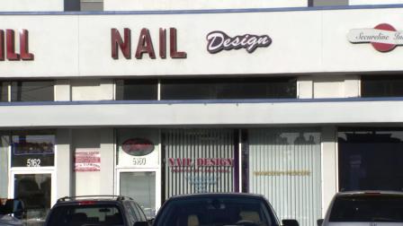 A Van Nuys nail salon, shown in this Aug. 9, 2012 image, was robbed by a pair of suspects, who are believed to have struck the same business before.