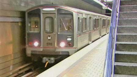 A Metro train speeds along in this undated file photo.