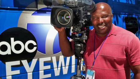 This photograph was taken recently as part of a day where Artie Williams III was talking to kids about his passion for being a photo-journalist and how much he loved his career in news. Artie died Saturday while diving in the waters off Catalina Island.