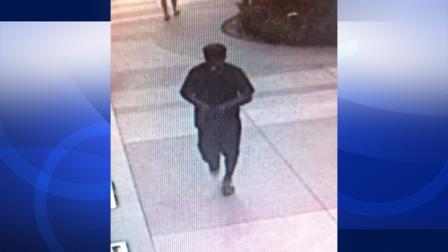 Police have released a surveillance photo of a person suspect of stabbing a teenager in Santa Monica on Aug. 13.