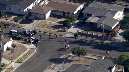 Sheriffs deputies investigate a stabbing in the 18000 block of Los Palacios Drive in Rowland Heights on Thursday, Sept. 13, 2012.