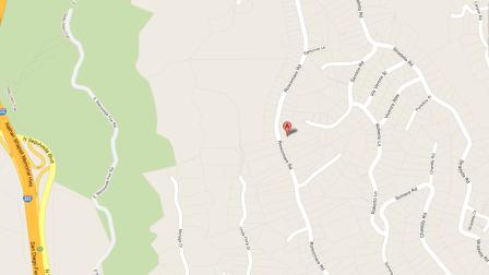 A map indicates the location of a house fire that broke out in Bel-Air on Sunday, Oct. 7, 2012.