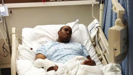Anthony Clay, 17, was hospitalized after being struck by a Toyota SUV while riding his bike near 126th Street and Oxford Avenue in Hawthorne Saturday, Oct. 6, 2012.
