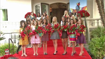 The seven members of the 2013 Rose Court are seen on Monday, Oct. 7, 2012.