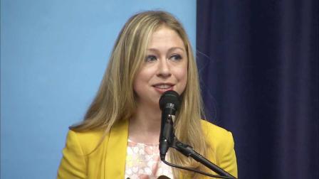 Chelsea Clinton helped honor Rio Hondo Elementary School in Arcadia Monday, Oct. 8, 2012, for its efforts to end childhood obesity.