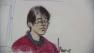 Yongda Huang Harris, 28, appears before a judge in this courtroom sketch on Tuesday, Oct. 9, 2012.