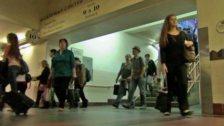 Union Station in downtown Los Angeles on a busy day on Tuesday, Oct. 9, 2012.