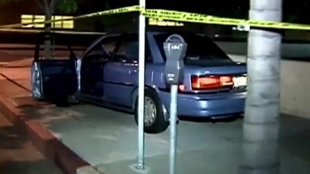 A suspect in a stolen vehicle struck and killed a pedestrian and then crashed the car in Canoga Park on Saturday, Oct. 13, 2012.