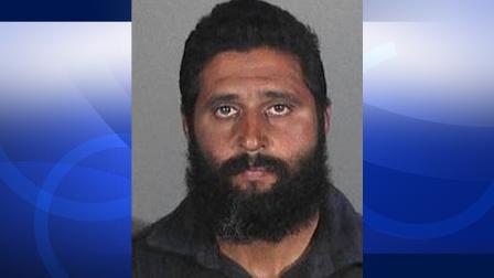 Brandon Cross, 36, of Chino, is seen in this undated mugshot provided by the Santa Monica Police Department.