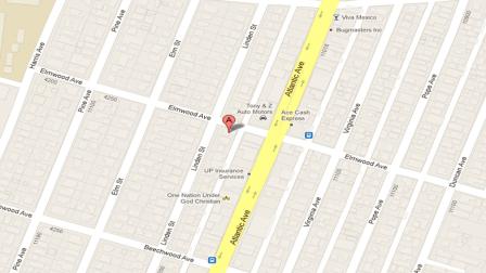 A map indicates where a man was deliberately run over by a car and killed outside a party in the 11100 block of Linden Street in Lynwood early Sunday, Oct. 28, 2012.