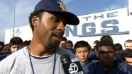 File photo of Travis Clark, once a star defensive back at Santa Monica High School who became head coach of the Vikings.