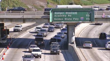 The 110 Freeway is seen.
