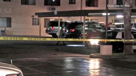Police investigate a fatal shooting in San Fernando on Sunday, Nov. 11, 2012.