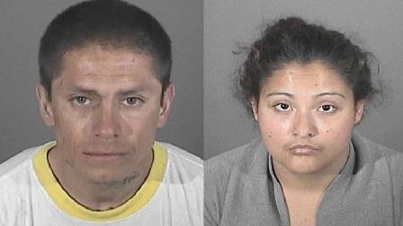 Eddie Vasquez (left), 32, and Nancy Carrillo (right), 22, were arrested Wednesday, Nov. 14, 2012 in Altadena.