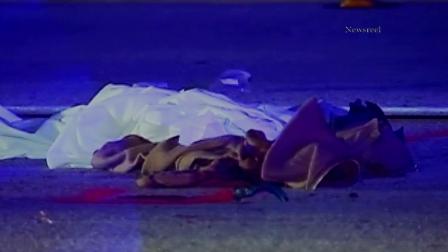 A 32-year old Northridge man was hospitalized after being struck by several vehicles on the 405 Freeway in Van Nuys Saturday Nov. 24, 2012.
