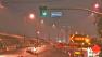 A closure is seen at Sepulveda Boulevard and Montana Avenue in Los Angeles on Monday, Dec. 3, 2012.