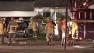 Firefighters are shown at the scene of a house fire on Peabody in Long Beach on Saturday, Dec. 29, 2012.