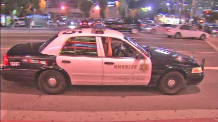 A Los Angeles County Sheriffs Department patrol car is seen in this undated file photo.
