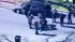 A chase suspect is taken into custody at the end...
