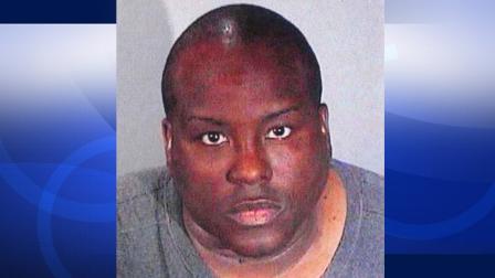 Corey Stewart, 40, is shown in a booking photo provided by the Gardena Police Department.