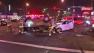 A three-car collision at the intersection of Atlantic Avenue and Imperial Highway Monday night, March 18, 2013.