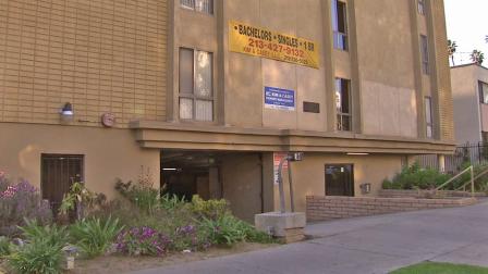 The body of 62-year-old Cornelius Rich was found inside his apartment in Kingsley Drive in Los Angeles Koreatown on Tuesday, March 19, 2013.