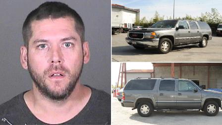 LAPD releases photos of 37-year-old Jason Kies of La Crescenta and his vehicle.