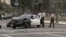 Seven people were injured, four of them seriously, in a traffic crash involving a law enforcement vehicle near Olvera Street in Los Angeles on Sunday, March 31, 2013.