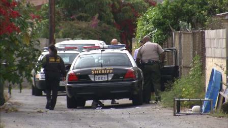 Sheriffs deputies discovered a mans body on the 4800 block of Layman Avenue in Pico Rivera Sunday, March 31, 2013.