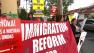 Demonstrators rally for immigration reform rally in Los Angeles on Wednesday, April 10, 2013.