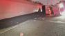 An overturned tanker spilled 20 tons of asphalt on to the 405 Freeway in Los Angeles on Sunday, April 14, 2013.