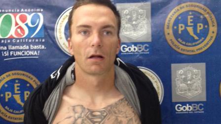 Northridge kidnapping suspect Tobias Dustin Summers is seen in a mugshot provided by Mexican authorities shortly after his arrest on Wednesday, April 24, 2013.