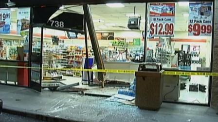 A 16-year-old boy crashed into a 7-Eleven in the 700 block of East Holt Avenue in Pomona on Wednesday, May 8, 2013.