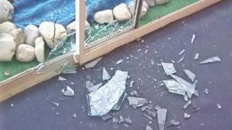 Vandals broke in and trashed Horizon Community Church in Palmdale on Saturday, May 18, 2013.
