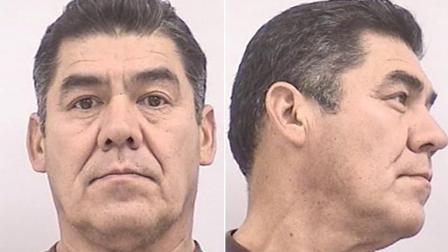 Los Angeles attempted murder suspect Miguel Sanchez, 59, was arrested in Colorado for urinating on a wall outside a KFC restaurant on Wednesday, May 22, 2013.