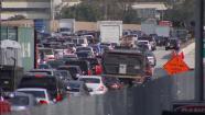 Traffic is seen on the 405 Freeway in West Los Angeles in this undated file photo.