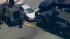 Armored police vehicles surround a vehicle at the end of a brief chase in the South Los Angeles area on Monday, June 17, 2013. The driver refused to come out of the vehicle.