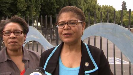 Rep. Karen Bass (D-Los Angeles) speaks to Eyewitness News on Saturday, July 20, 2013.
