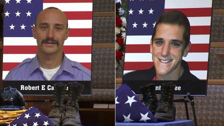 Robert Caldwell, 23, and Grant McKee, 21, were remembered at a memorial service in Newport Beach on Saturday, July 20, 2013.