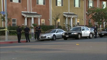 Authorities are searching for the suspect who killed two people and left their bodies near 50th and Figueroa streets in South Los Angeles on Sunday, Sept. 1, 2013.