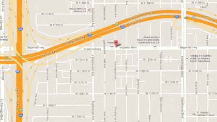 A screen shot from Google Maps shows the location of a possible hazardous gas leak in Hawthorne.